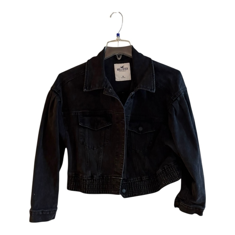 Hollister Black Jean Jacket